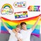 20 Pcs Gay Pride Sign Love Is Love Sign Decorations Rainbow LGBTQ Multicolor Love Has No Gender Pride Yard Decorations